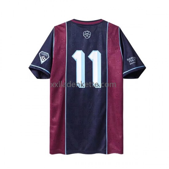 Fußballtrikot West Ham United Iron Maiden Retro Herren Heim 2011 Kurzarm
