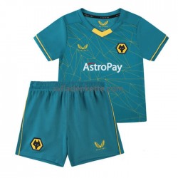 Fußballtrikot Wolverhampton Wanderers Kinder Auswärts 2022-2023 Kurzarm