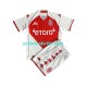 Fußballtrikot AS Monaco Kinder Heim 2022-2023 Kurzarm