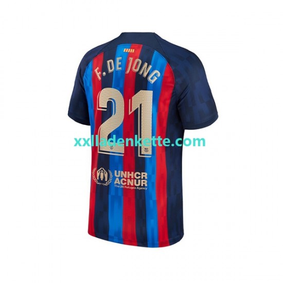 Fußballtrikot FC Barcelona Frenkie de Jong 21 Herren Heim 2022-2023 Kurzarm