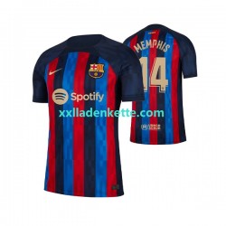 Fußballtrikot FC Barcelona Memphis Depay 14 Herren Heim 2022-2023 Kurzarm