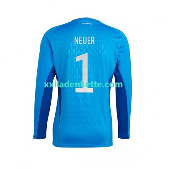 Fußballtrikot Deutschland Manuel Neuer 1 Torwart Herren Heim World Cup 2022 Kurzarm