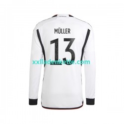 Fußballtrikot Deutschland Thomas Muller 13 Herren Heim World Cup 2022 Langarm