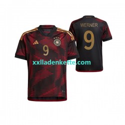 Fußballtrikot Deutschland Timo Werner 9 Herren Auswärts World Cup 2022 Kurzarm