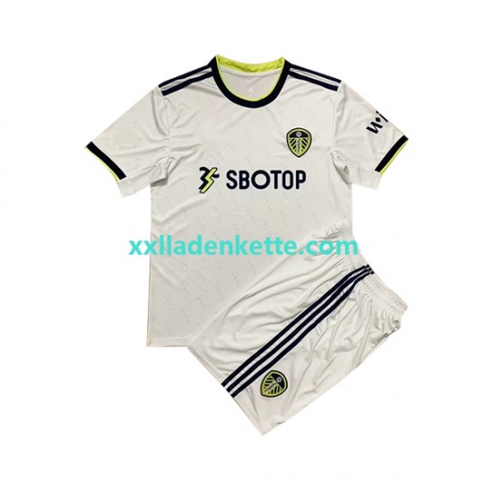 Fußballtrikot Leeds United Kinder Heim 2022-2023 Kurzarm