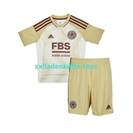 Fußballtrikot Leicester City Kinder Ausweich 2022-2023 Kurzarm