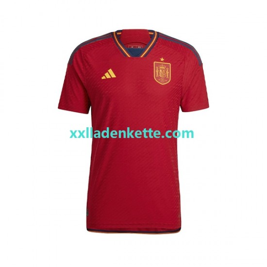 Fußballtrikot Spanien Herren Heim World Cup 2022 Kurzarm