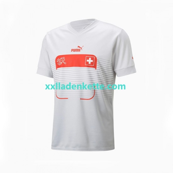 Fußballtrikot Schweiz Herren Auswärts World Cup 2022 Kurzarm