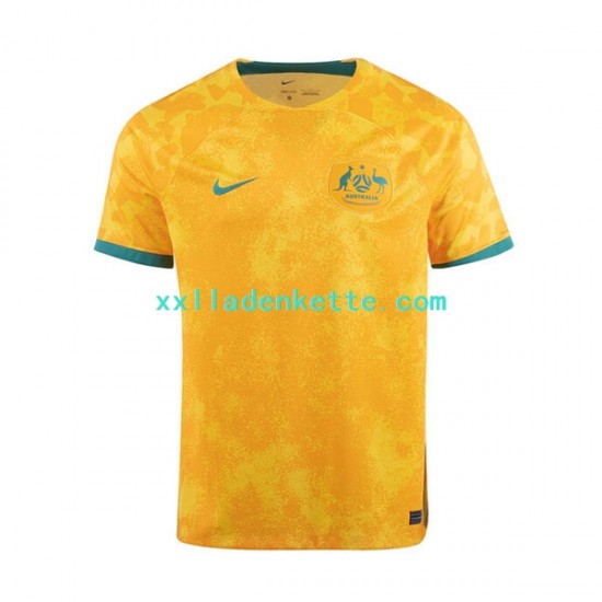 Fußballtrikot Australien Herren Heim World Cup 2022 Kurzarm