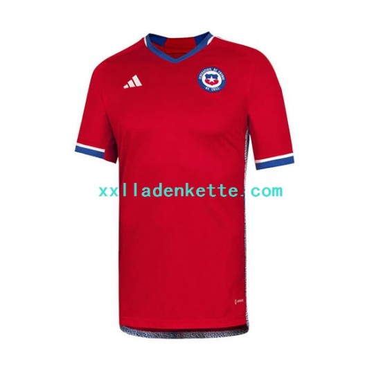 Fußballtrikot Chile Herren Heim 2022 Kurzarm