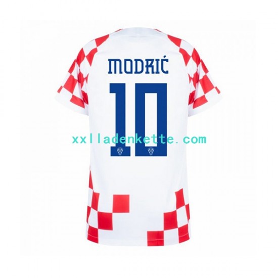 Fußballtrikot Kroatien Modrić 10 Herren Heim World Cup 2022 Kurzarm
