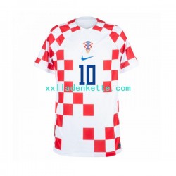 Fußballtrikot Kroatien Modrić 10 Herren Heim World Cup 2022 Kurzarm