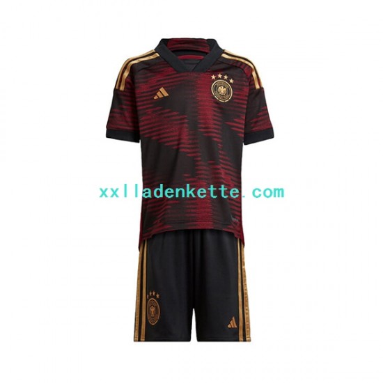 Fußballtrikot Deutschland Kinder Auswärts World Cup 2022 Kurzarm