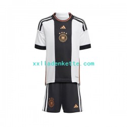 Fußballtrikot Deutschland Kinder Heim World Cup 2022 Kurzarm