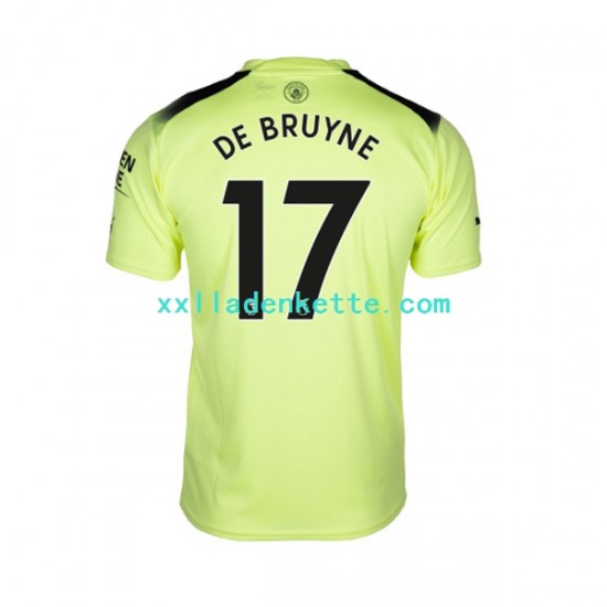 Fußballtrikot Manchester City De Bruyne 17 Herren Ausweich 2022-2023 Kurzarm
