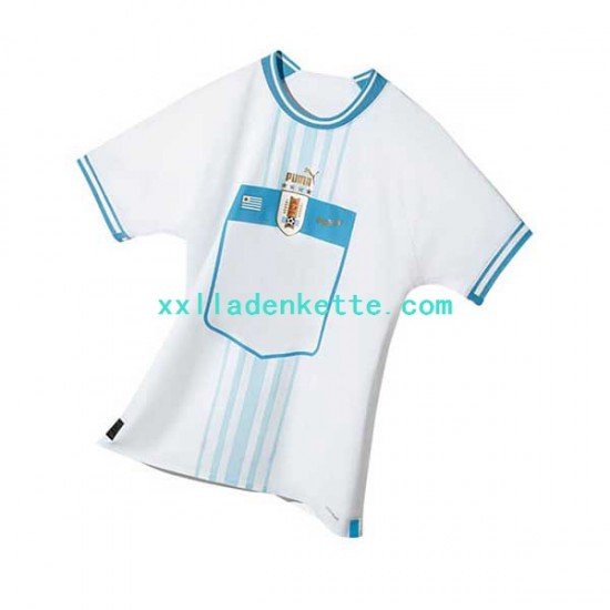 Fußballtrikot Uruguay Herren Auswärts World Cup 2022 Kurzarm