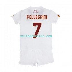 Fußballtrikot AS Rom Lorenzo Pellegrini 7 Kinder Auswärts 2022-2023 Kurzarm