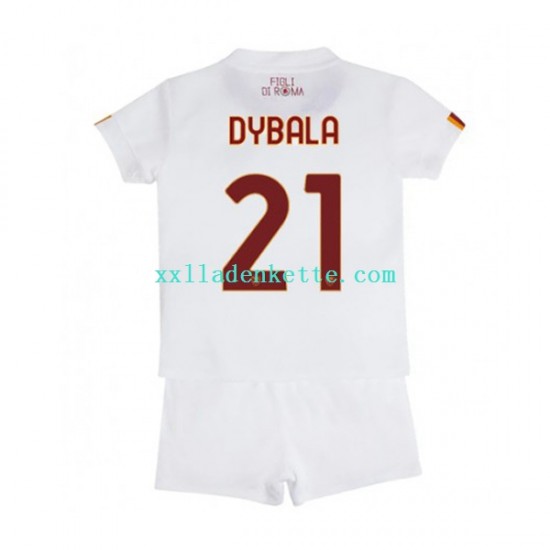 Fußballtrikot AS Rom Paulo Dybala 21 Kinder Auswärts 2022-2023 Kurzarm