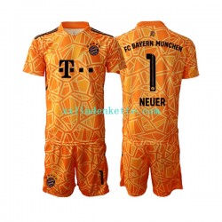 Fußballtrikot FC Bayern München Manuel Neuer 1 Torwart Kinder Auswärts 2022-2023 Kurzarm