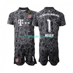 Fußballtrikot FC Bayern München Manuel Neuer 1 Torwart Kinder Heim 2022-2023 Kurzarm