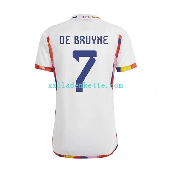 Fußballtrikot Belgien De Bruyne 7 Herren Auswärts World Cup 2022 Kurzarm