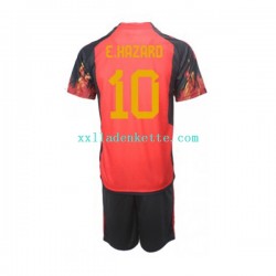 Fußballtrikot Belgien Hazard 10 Kinder Heim World Cup 2022 Kurzarm