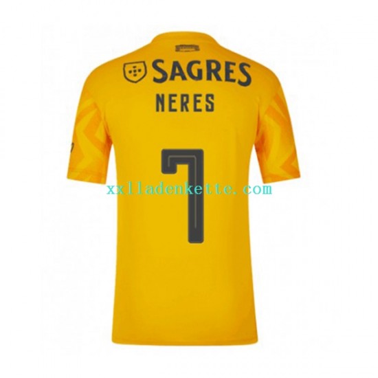 Fußballtrikot Benfica David Neres 7 Herren Auswärts 2022-2023 Kurzarm