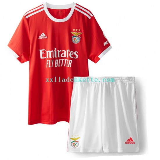 Fußballtrikot Benfica Kinder Heim 2022-2023 Kurzarm