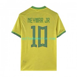Fußballtrikot Brasilien Neymar JR 10 Herren Heim World Cup 2022 Kurzarm