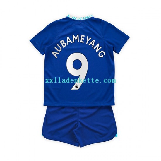 Fußballtrikot Chelsea Aubameyang 9 Kinder Heim 2022-2023 Kurzarm