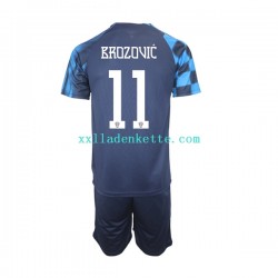 Fußballtrikot Kroatien Brozovic 11 Kinder Auswärts World Cup 2022 Kurzarm