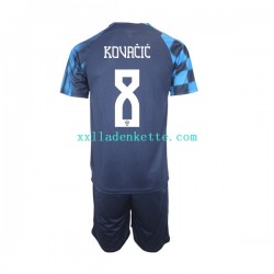 Fußballtrikot Kroatien Kovacic 8 Kinder Auswärts World Cup 2022 Kurzarm