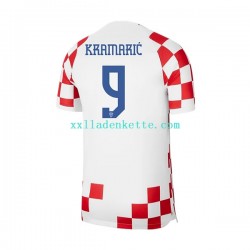Fußballtrikot Kroatien Kramaric 9 Herren Heim World Cup 2022 Kurzarm