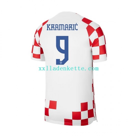 Fußballtrikot Kroatien Kramaric 9 Herren Heim World Cup 2022 Kurzarm