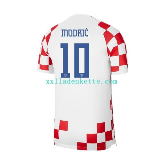 Fußballtrikot Kroatien Modrić 10 Herren Heim World Cup 2022 Kurzarm