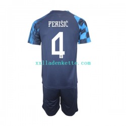 Fußballtrikot Kroatien Perisic 4 Kinder Auswärts World Cup 2022 Kurzarm