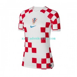 Fußballtrikot Kroatien Dame Heim World Cup 2022 Kurzarm