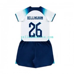 Fußballtrikot England Bellingham 26 Kinder Heim World Cup 2022 Kurzarm