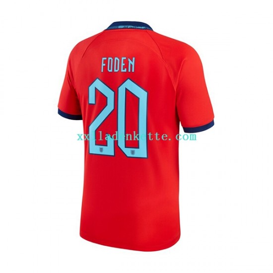 Fußballtrikot England Foden 20 Herren Auswärts World Cup 2022 Kurzarm