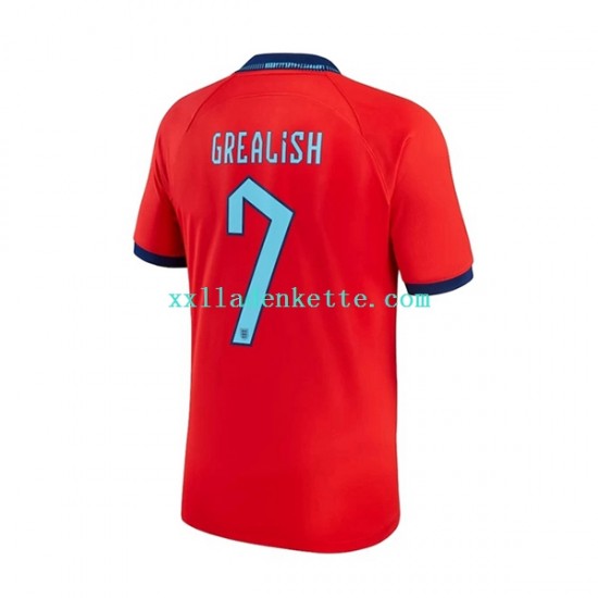 Fußballtrikot England Grealish 7 Herren Auswärts World Cup 2022 Kurzarm
