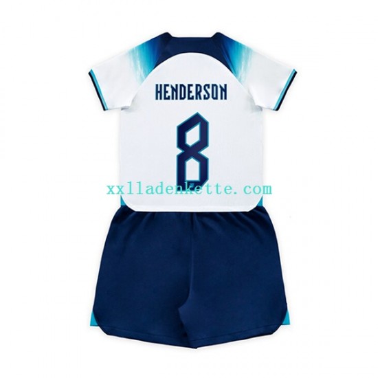 Fußballtrikot England Henderson 8 Kinder Heim World Cup 2022 Kurzarm