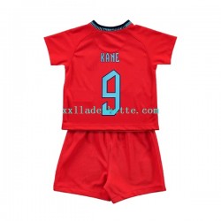 Fußballtrikot England Kane 9 Kinder Auswärts World Cup 2022 Kurzarm