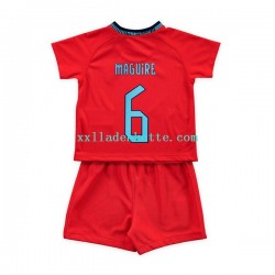 Fußballtrikot England Maguire 6 Kinder Auswärts World Cup 2022 Kurzarm