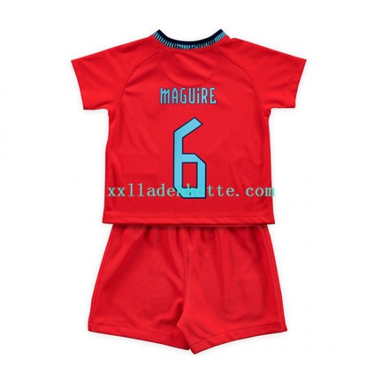 Fußballtrikot England Maguire 6 Kinder Auswärts World Cup 2022 Kurzarm