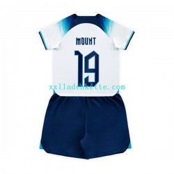Fußballtrikot England Mount 19 Kinder Heim World Cup 2022 Kurzarm