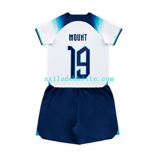 Fußballtrikot England Mount 19 Kinder Heim World Cup 2022 Kurzarm