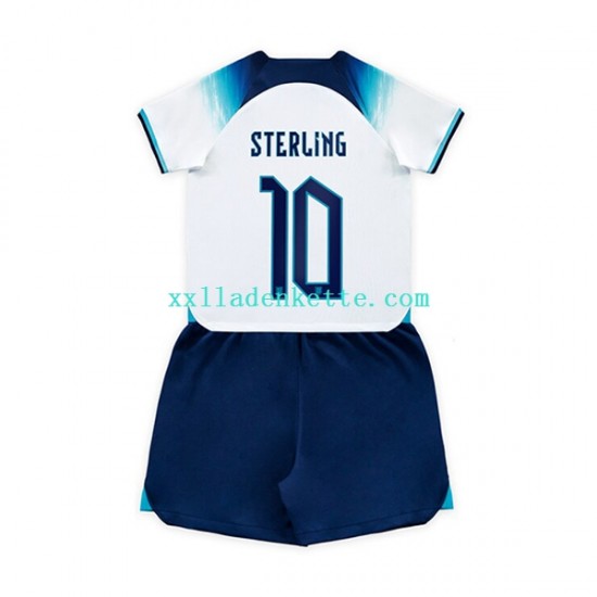 Fußballtrikot England Sterling 10 Kinder Heim World Cup 2022 Kurzarm