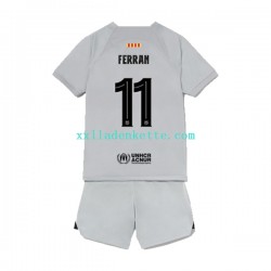 Fußballtrikot FC Barcelona Ferran Torres 11 Kinder Ausweich 2022-2023 Kurzarm