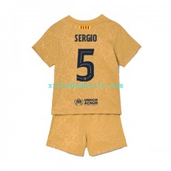 Fußballtrikot FC Barcelona Sergio Busquets 5 Kinder Auswärts 2022-2023 Kurzarm