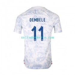 Fußballtrikot Frankreich Dembele 11 Herren Auswärts World Cup 2022 Kurzarm